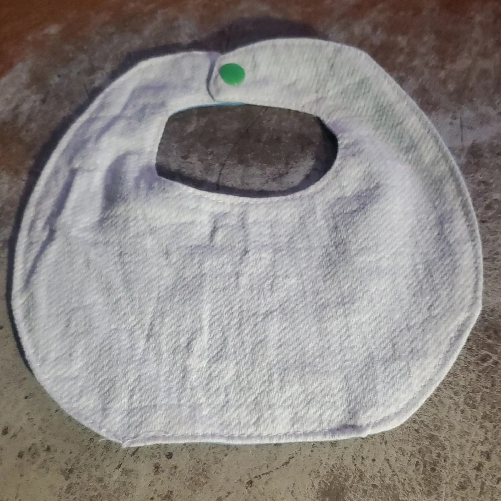 Polka Dot Elephant Baby Bib